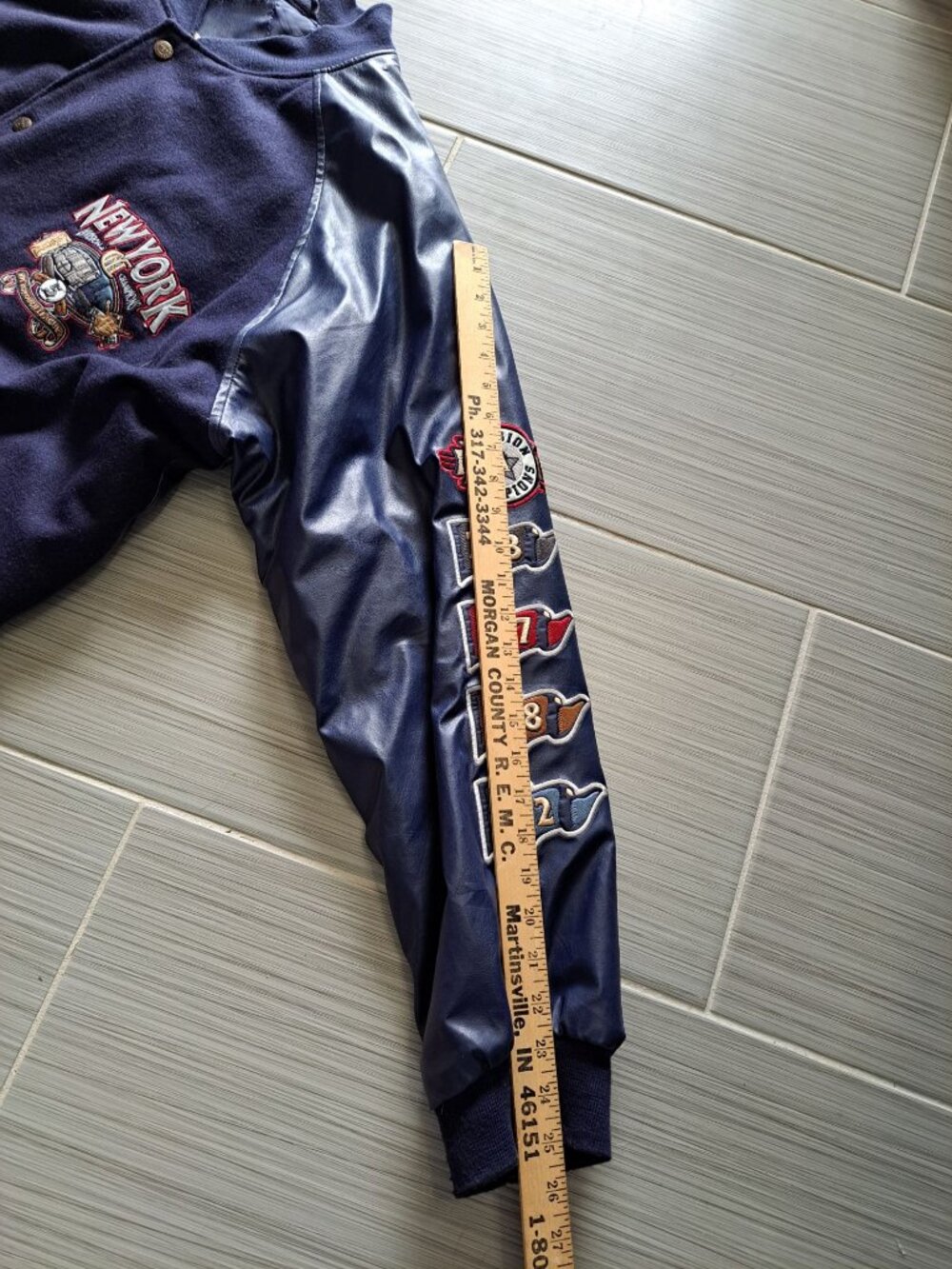 Steve & Barrys New York City Subway Series Division Champions Bomber Jacket XXL - Picture 14 of 14